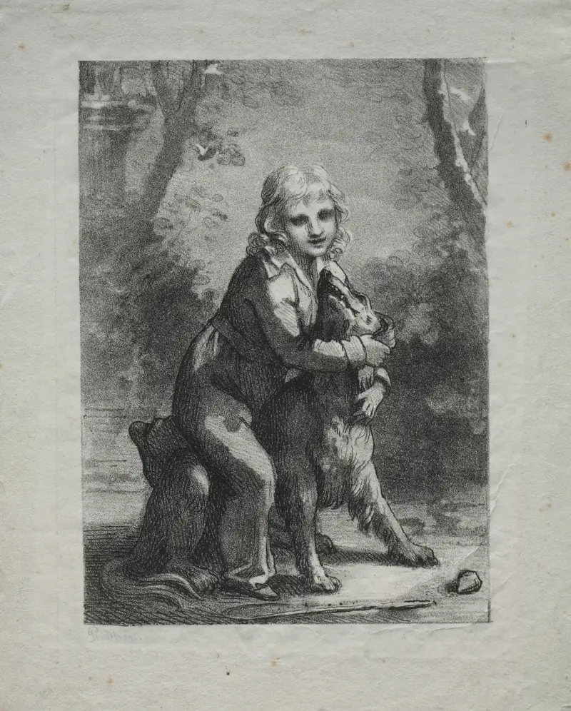 Chłopiec z psem, Pierre-Paul Prud'hon