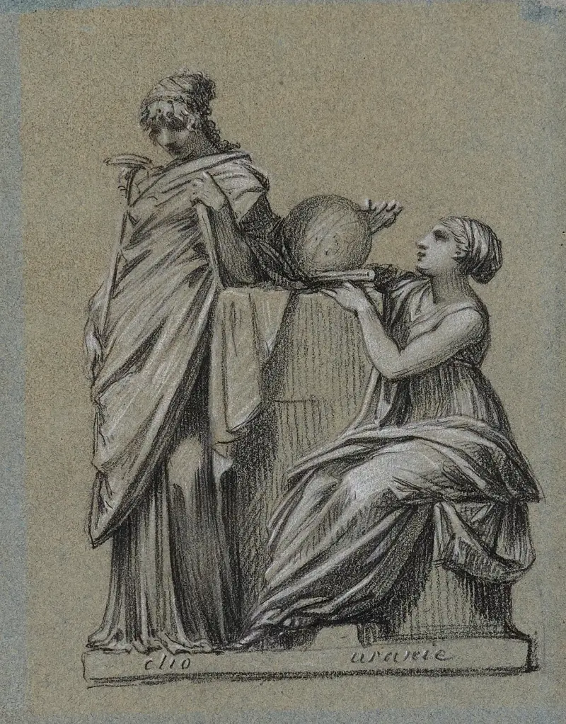 Clio et Uranie av Pierre-Paul Prud'hon