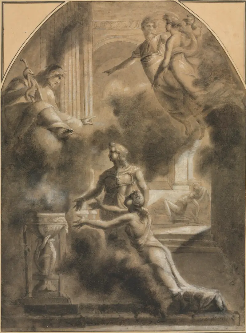Mythological Scene av Pierre-Paul Prud'hon