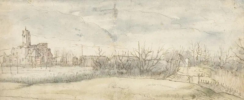 Vy över Kasteel Crayenhof i Zwijndrecht av Peter Paul Rubens