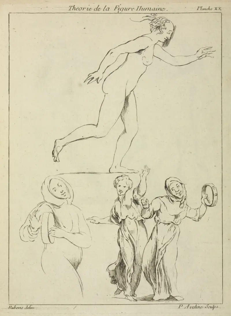 En naken och tre klädda kvinnliga figurer av Peter Paul Rubens