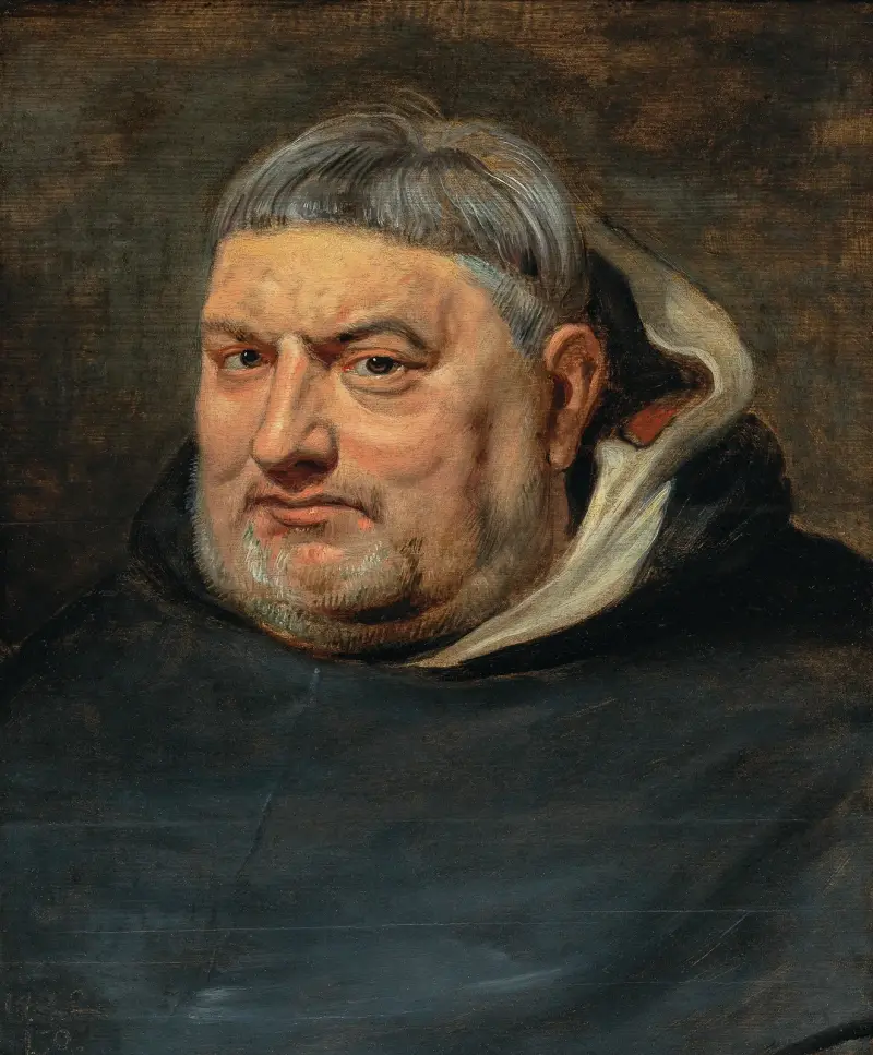 Porträtt av en dominikanermunk av Follower of Peter Paul Rubens