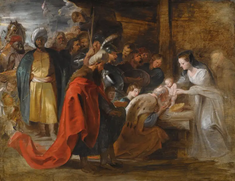 Konungarnas tillbedjan – nr 1 av Peter Paul Rubens