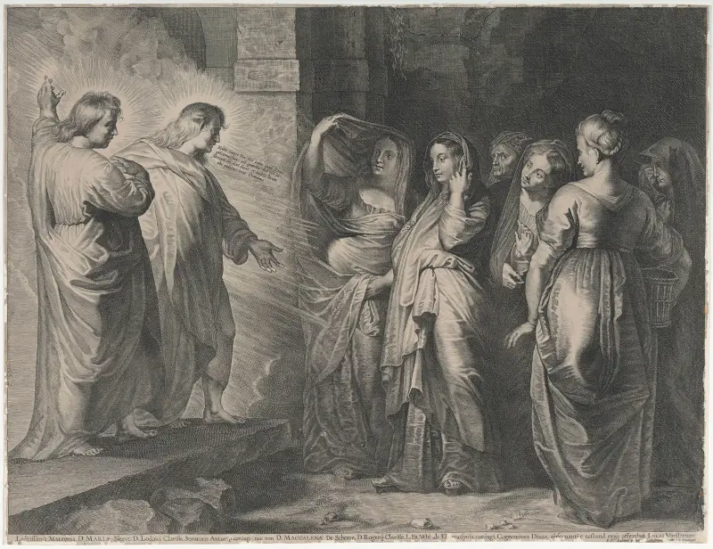 Die Engel, die zu den heiligen Frauen am Grab sprechen von Peter Paul Rubens