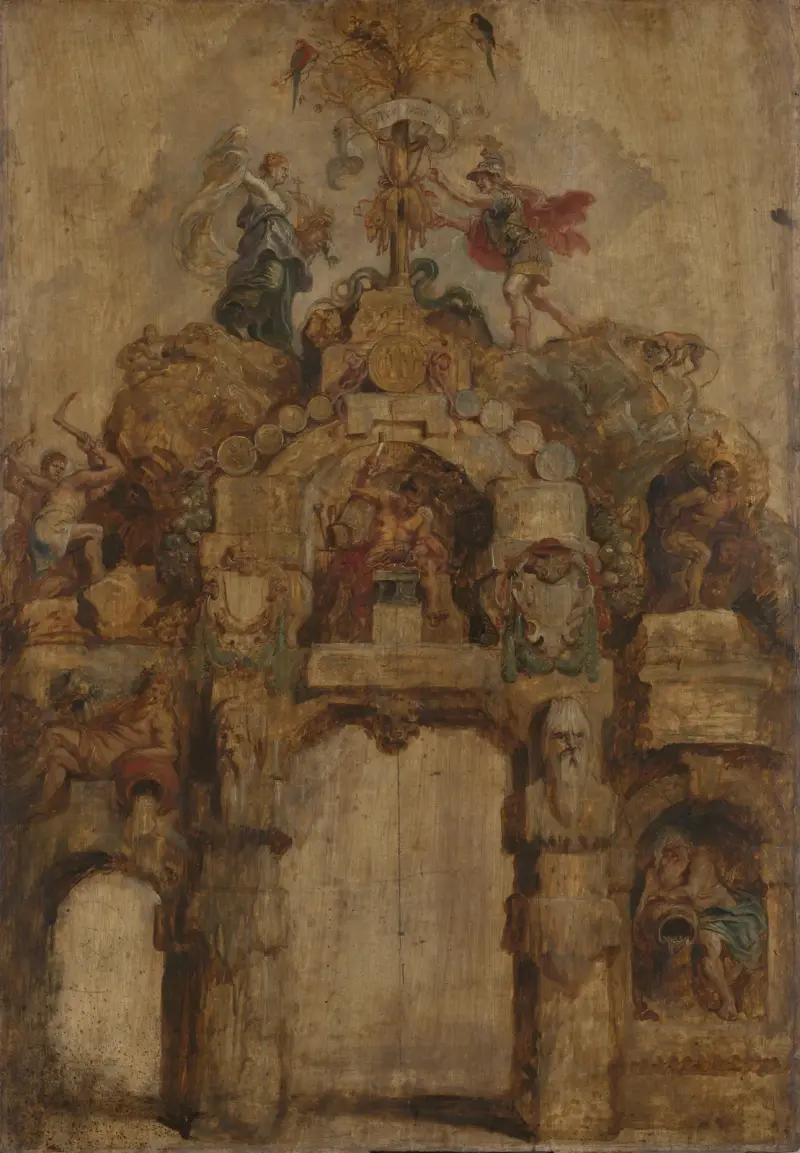 Myntverkets båge (baksida), 1635 – nr 2 av Peter Paul Rubens