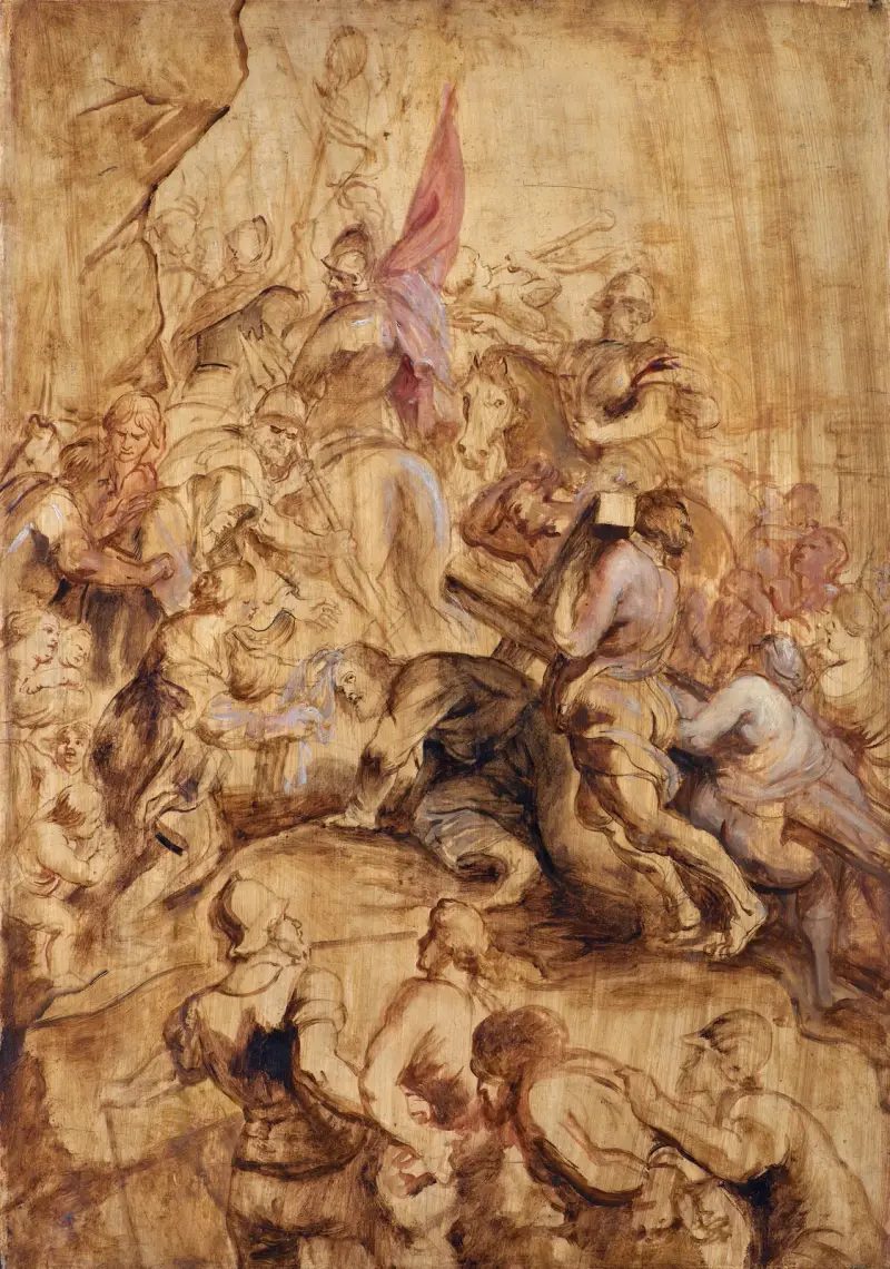 Vägen till Golgata. Korsbärandet av Peter Paul Rubens