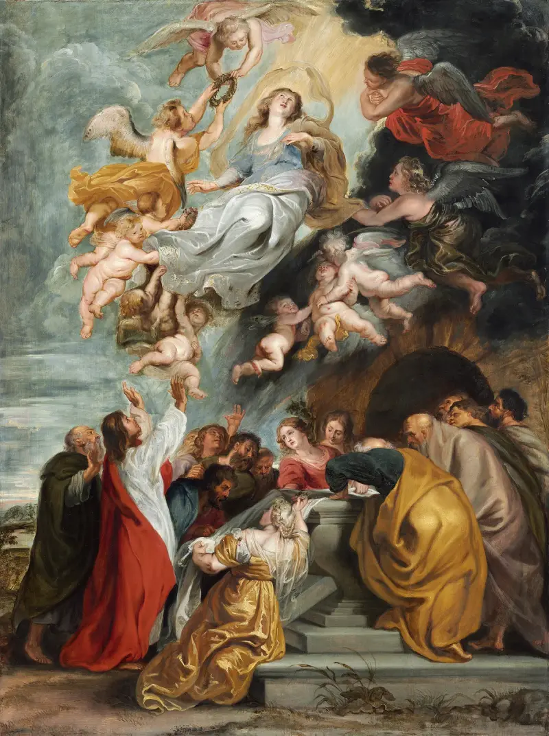 Jungfru Marie himmelsfärd (troligen mitten av 1620-talet) – nr 1 av Peter Paul Rubens