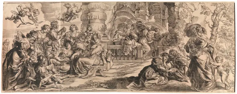 Die Konversation à la mode oder Der Liebesgarten von Peter Paul Rubens