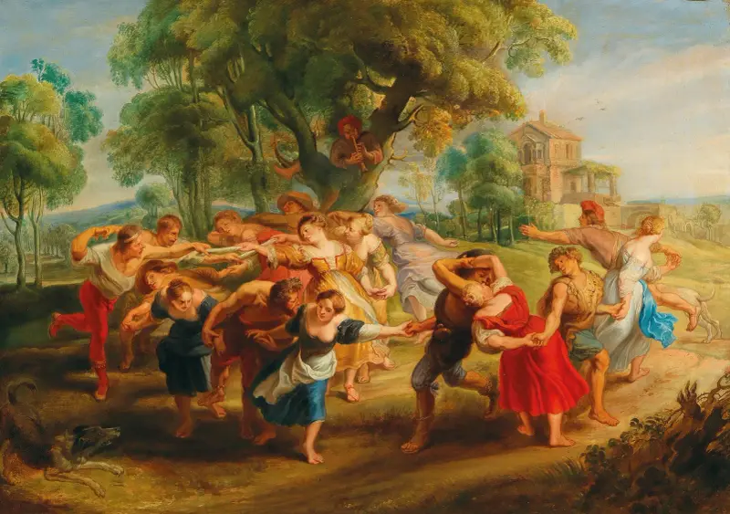 Tańczący chłopi, Follower of Peter Paul Rubens