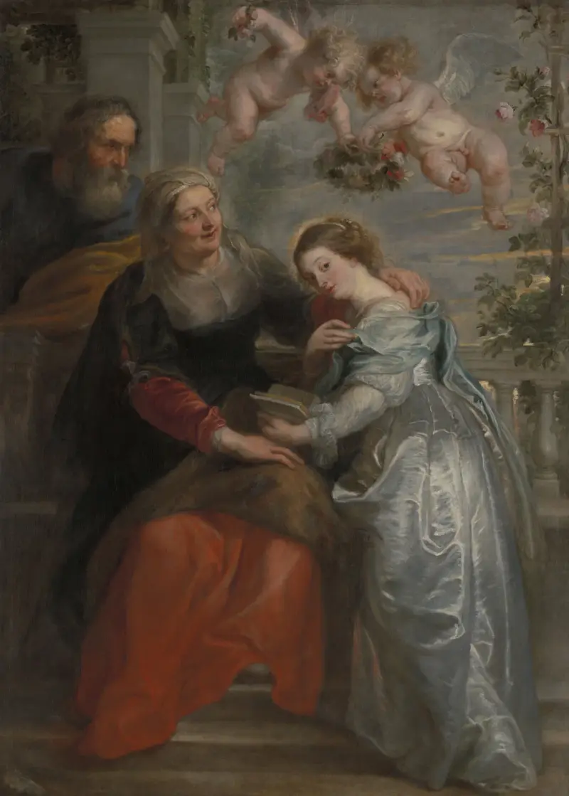 The Education of Mary, 1630 av Peter Paul Rubens