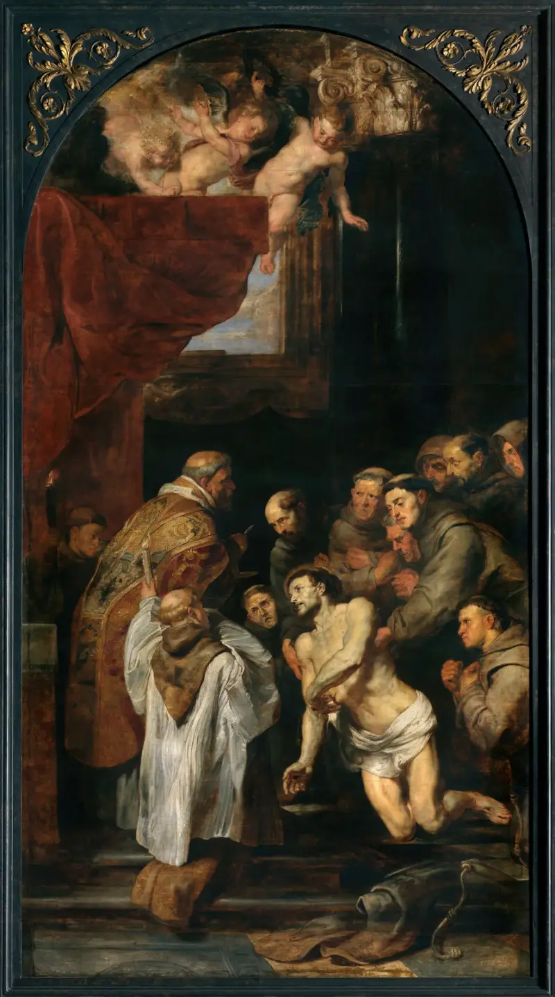 Den helige Franciskus av Assisis sista kommunion av Peter Paul Rubens