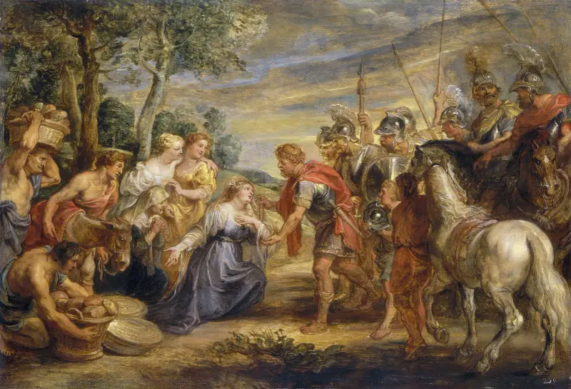 Die Begegnung von David und Abigail, 1630 von Peter Paul Rubens