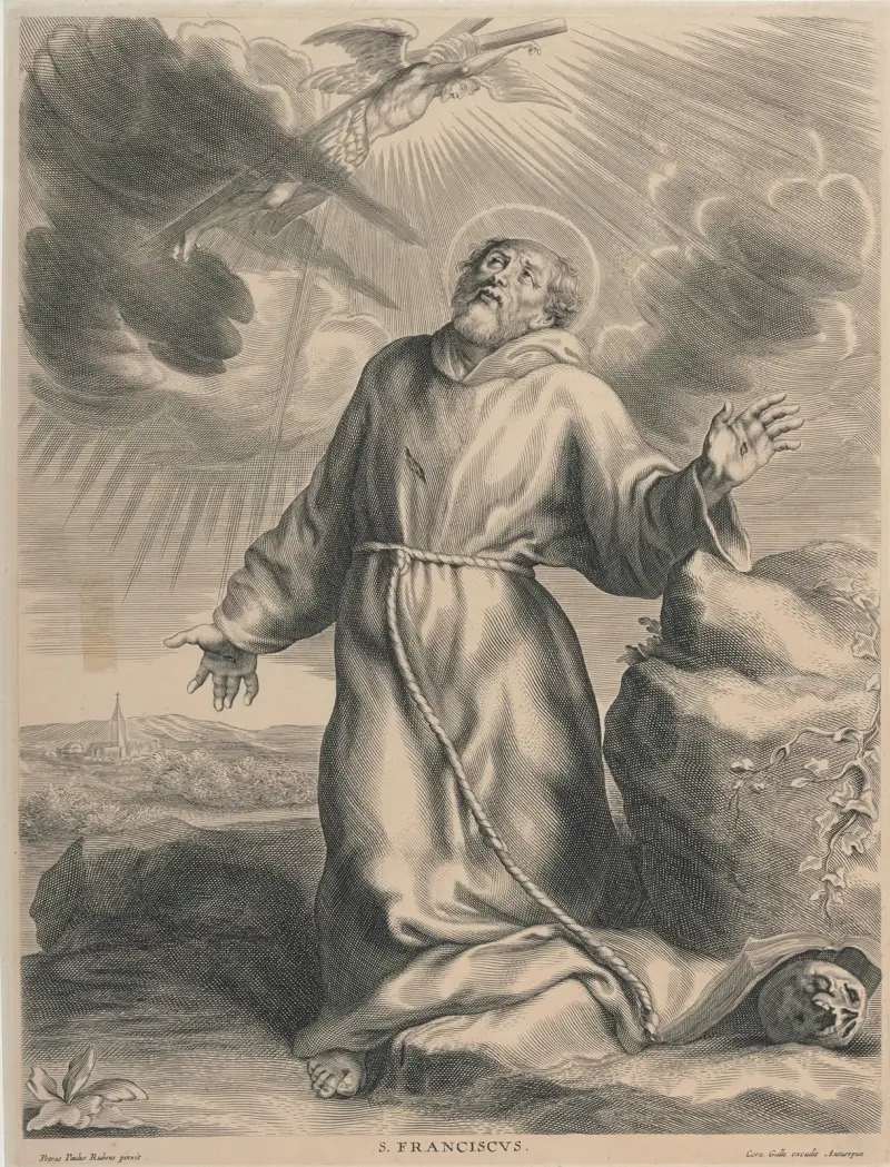 Den helige Franciskus stigmatisering av Peter Paul Rubens