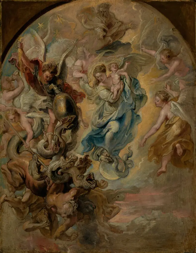 Die Jungfrau als die Frau der Apokalypse von Peter Paul Rubens