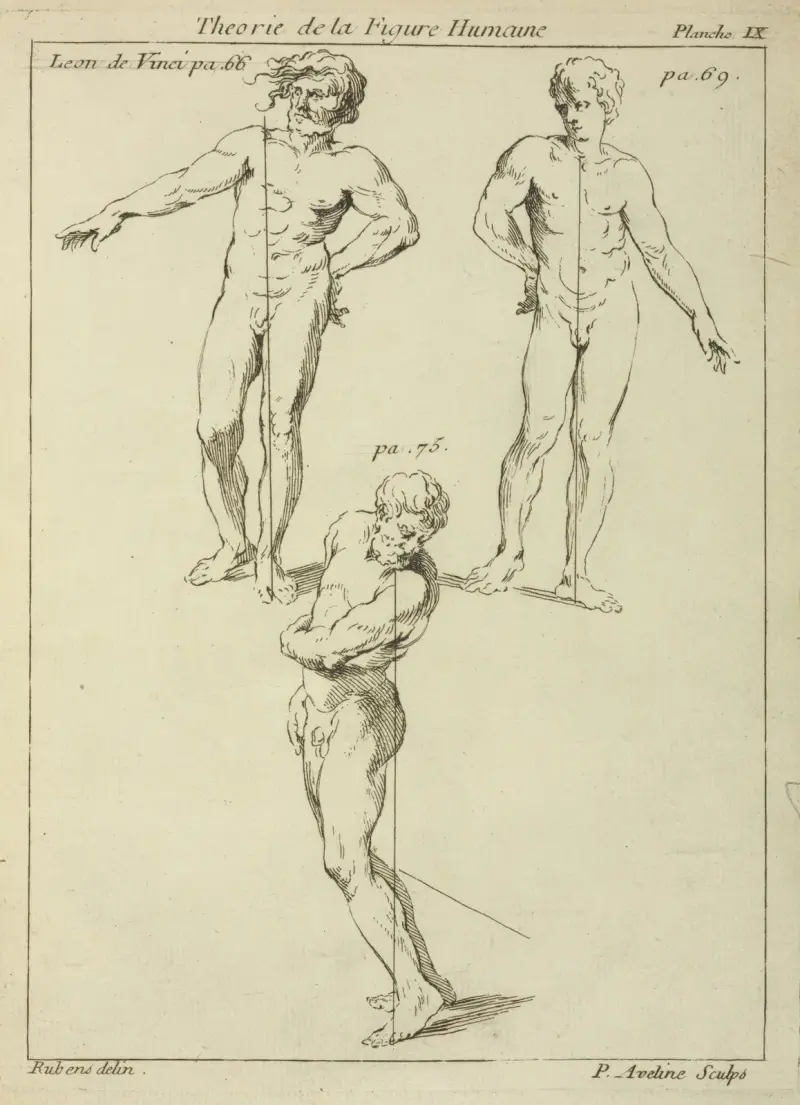 Trzy studia postaci męskich, Peter Paul Rubens