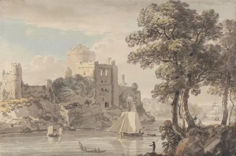 Zamek nad rzeką, Paul Sandby
