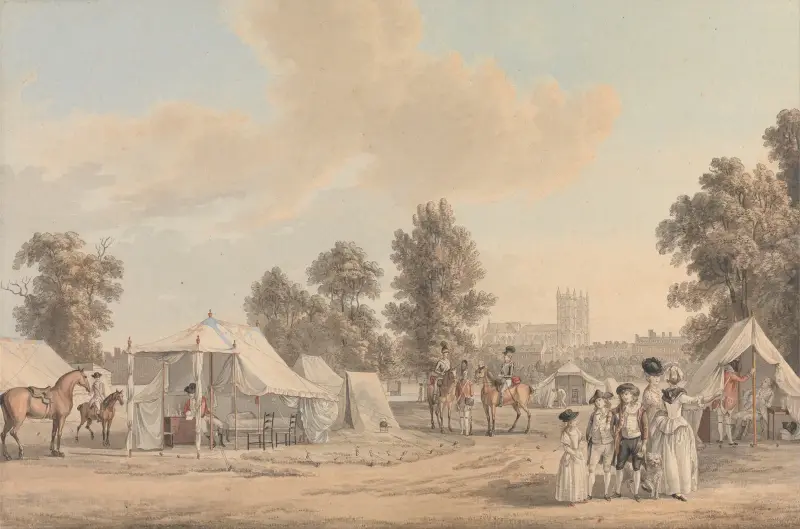 Ett läger i St. James's Park av Paul Sandby