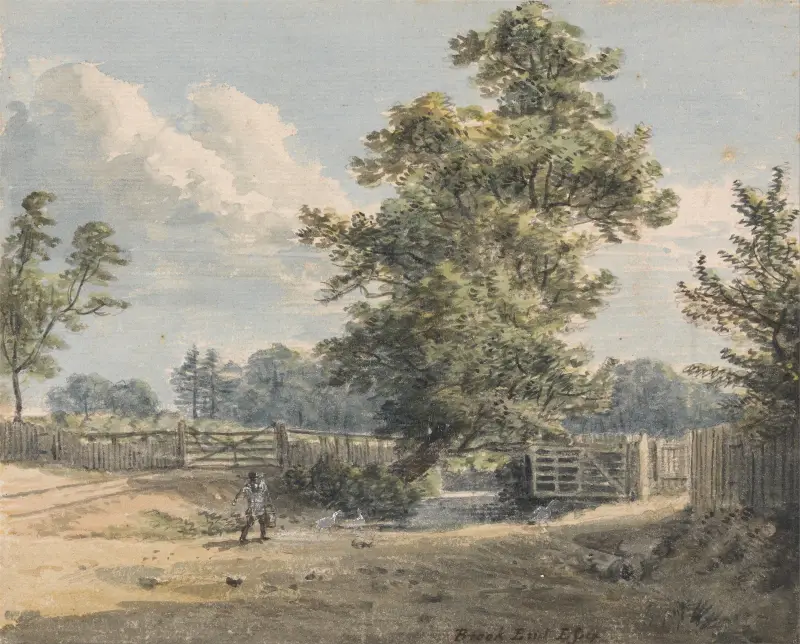 Brook End, Essex av Paul Sandby