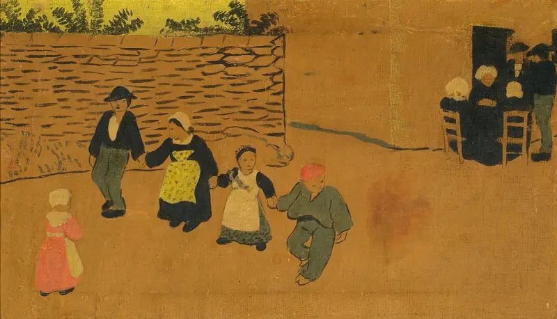 Bretoński panel z dziećmi, Paul Sérusier