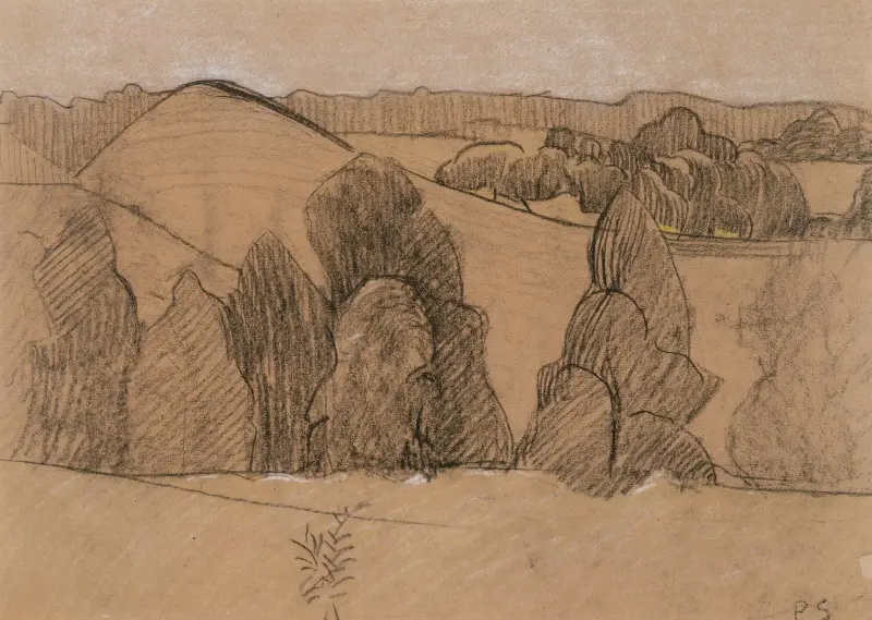 Landscape in Brittany av Paul Sérusier