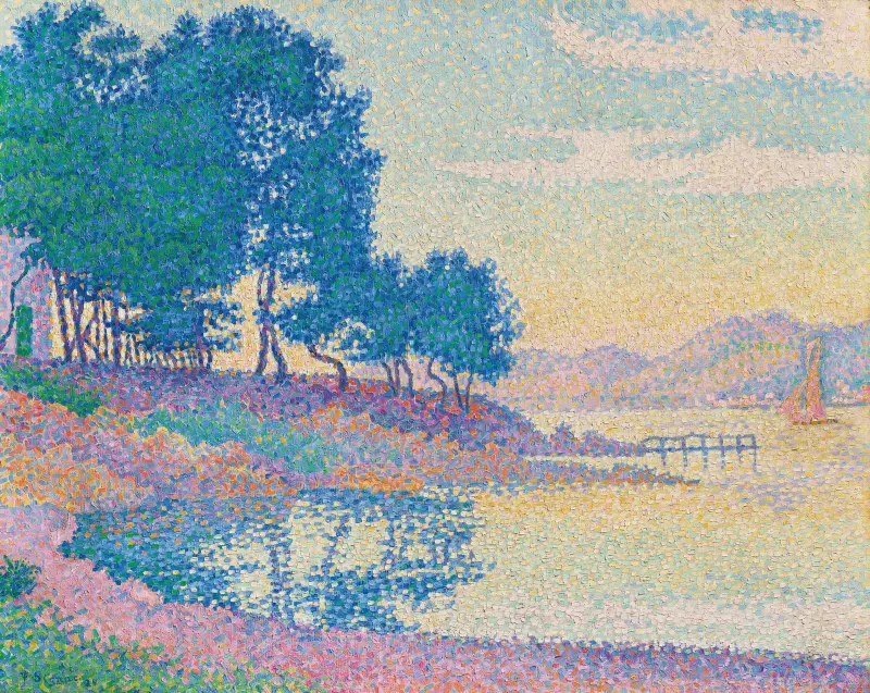 Calanque des Canoubiers (Pointe de Bamer), Saint-Tropez av Paul Signac