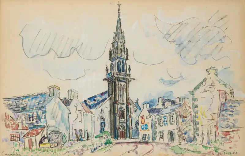 Carantec, l’église av Paul Signac