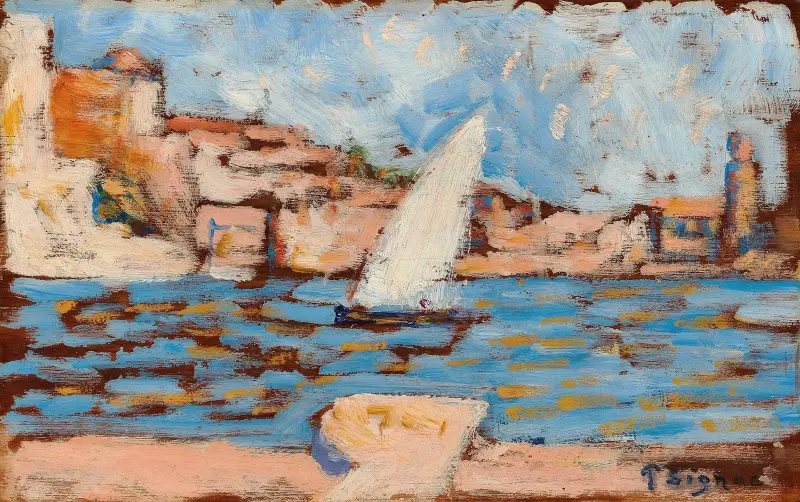 Collioure. Die Tartane von Paul Signac
