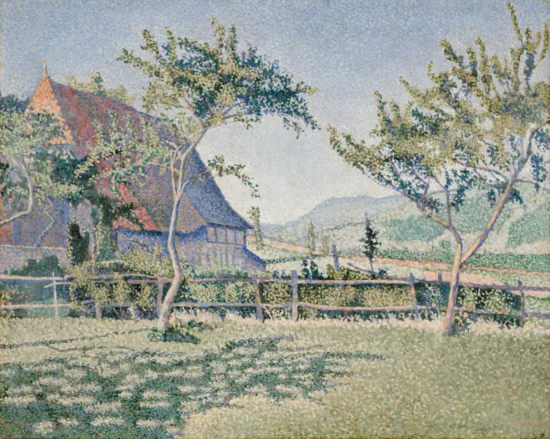 Zamek w Comblat, łąka (Le Pré), Paul Signac