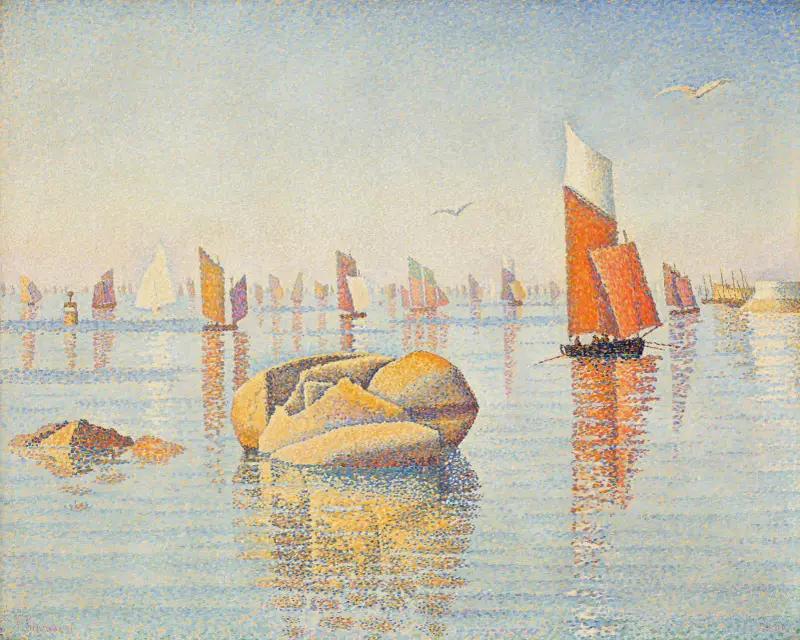 Concarneau, calme du matin av Paul Signac