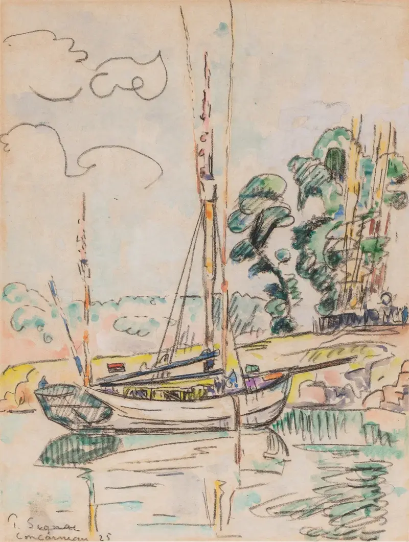 Concarneau, tuňáková loď, Paul Signac