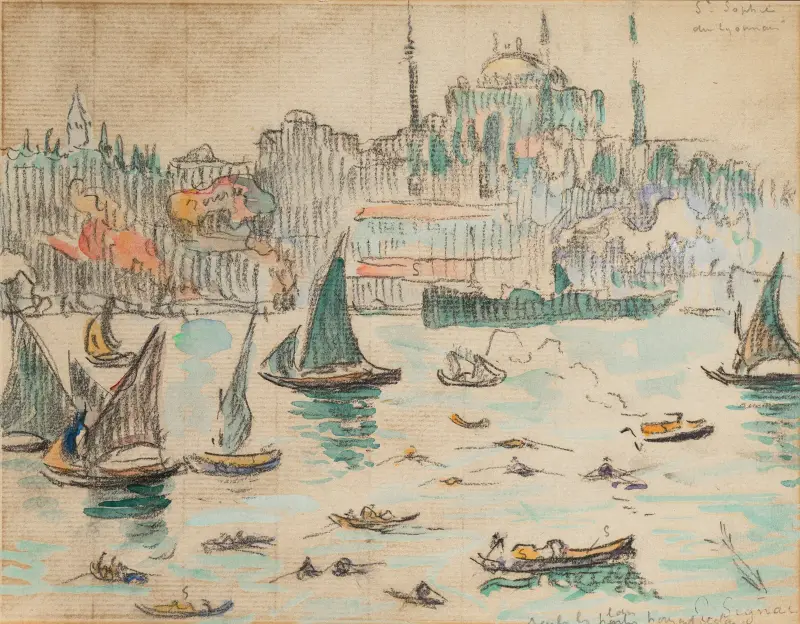 Constantinople, Sainte-Sophie av Paul Signac