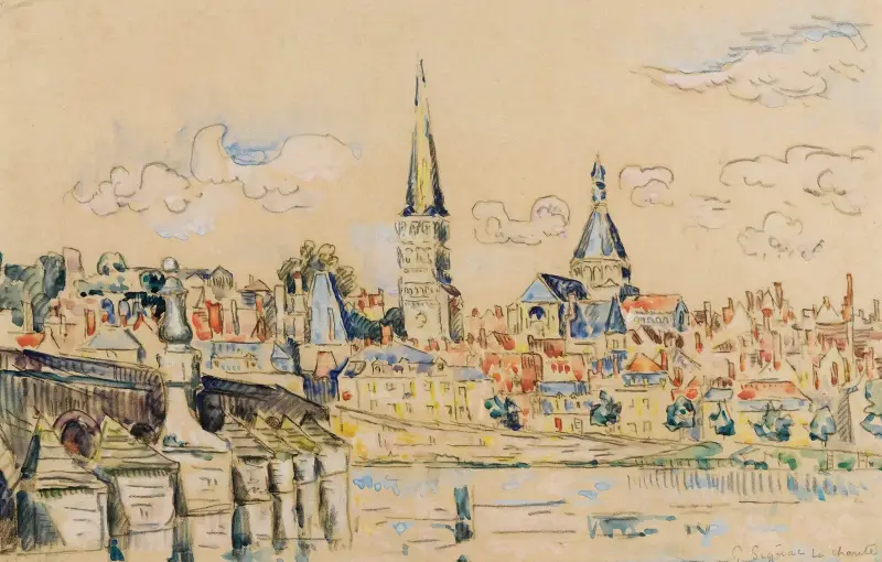 La Charité Sur Loire av Paul Signac