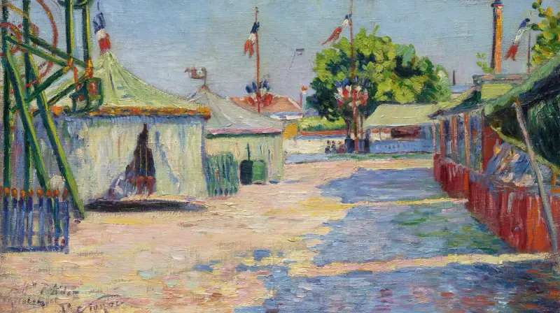 Das Fest in Asnières von Paul Signac