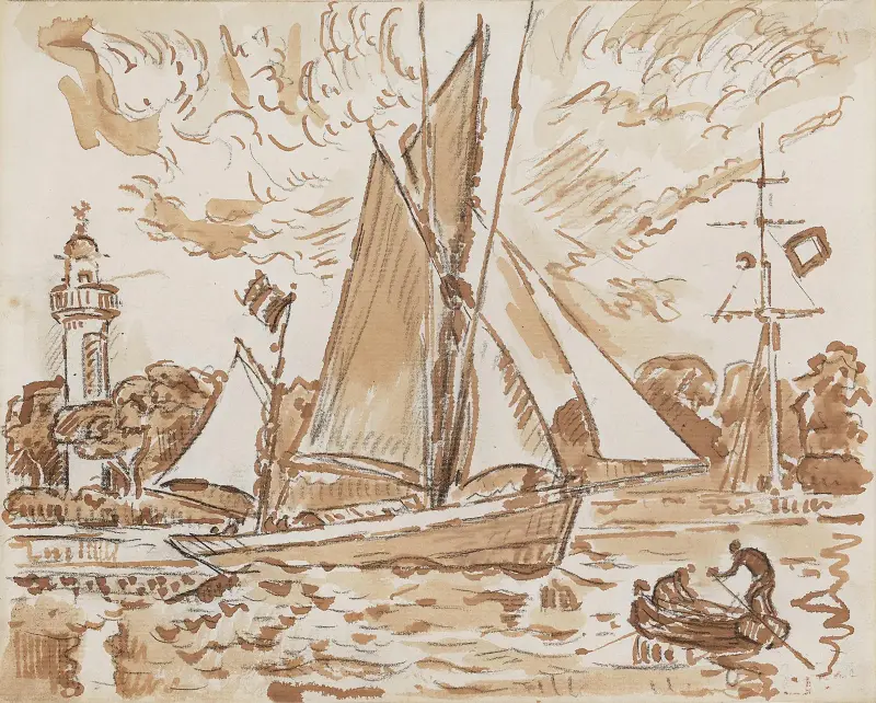 La Rochelle, en tonfiskebåt av Paul Signac