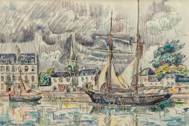 Hamnen i Paimpol av Paul Signac
