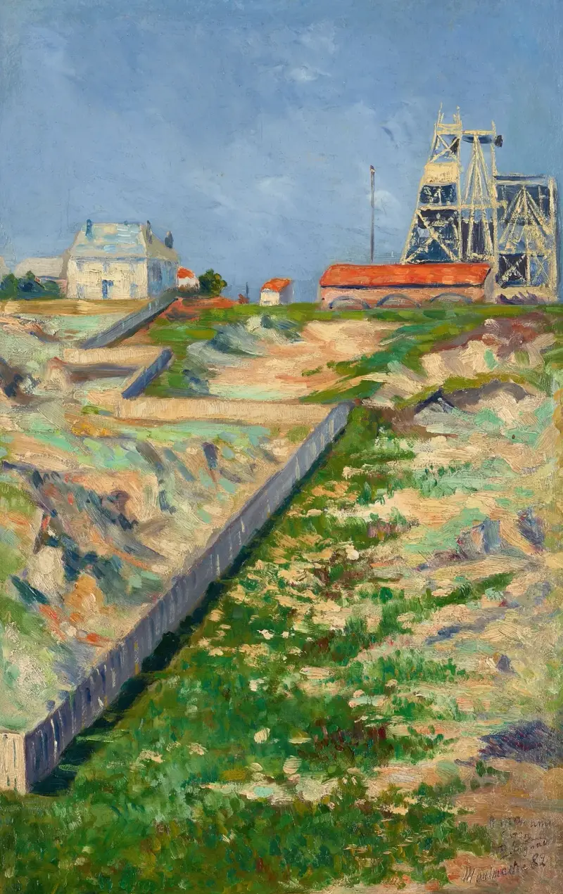 Byggnadsställningen vid Sacré-Cœur av Paul Signac