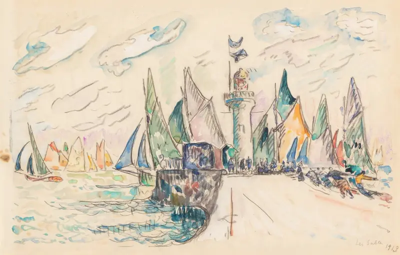 Les Sables d’Olonne, 1913 von Paul Signac