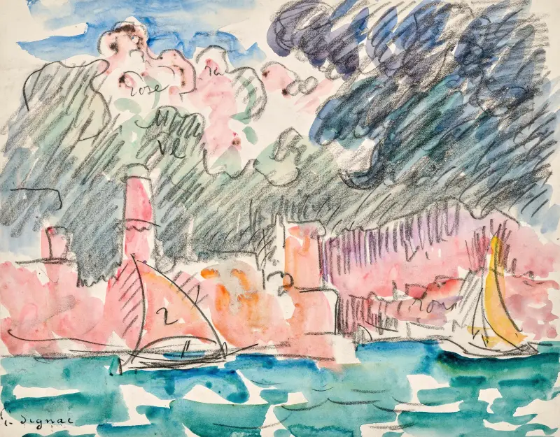 Marseille, Fort Saint-Jean av Paul Signac