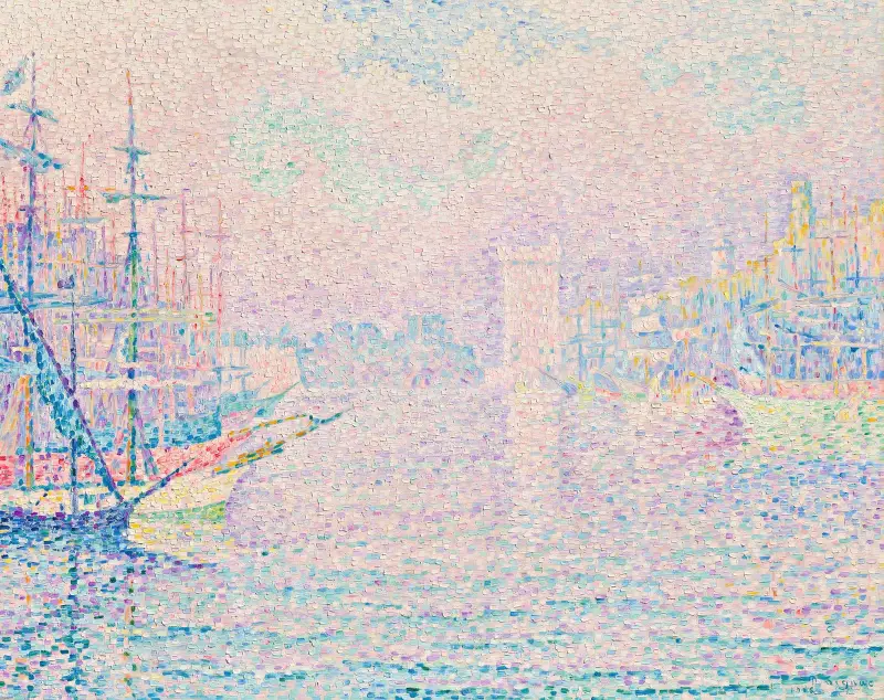 Marseille. Gamla hamnen, 1906 av Paul Signac