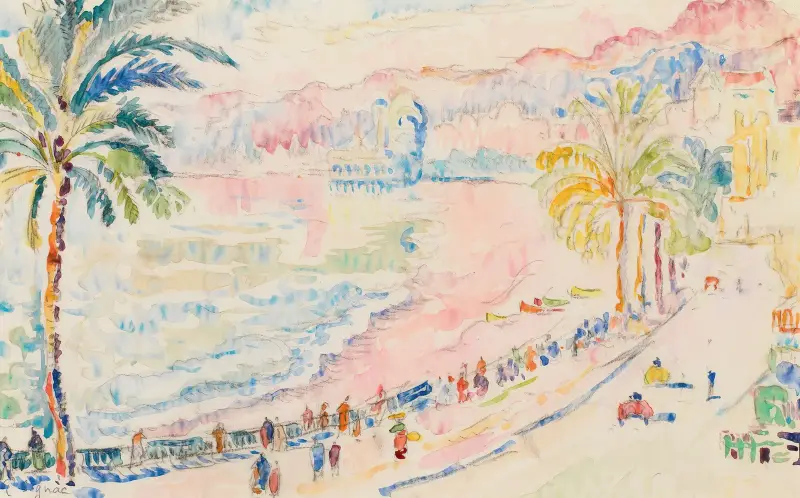 Nice, Promenade des Anglais von Paul Signac