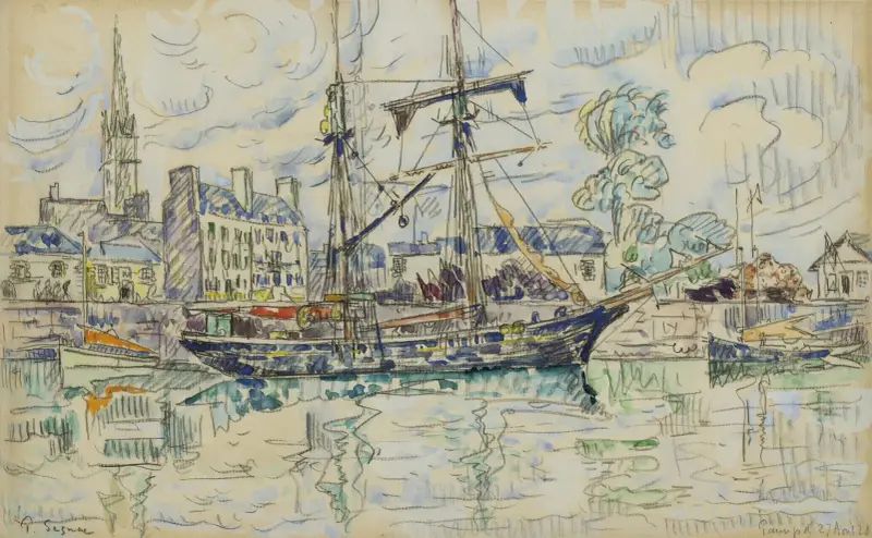 Paimpol, 1928 av Paul Signac