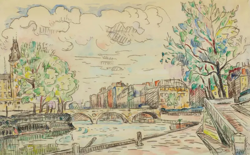 Paris, Le Pont Louis Philippe von Paul Signac