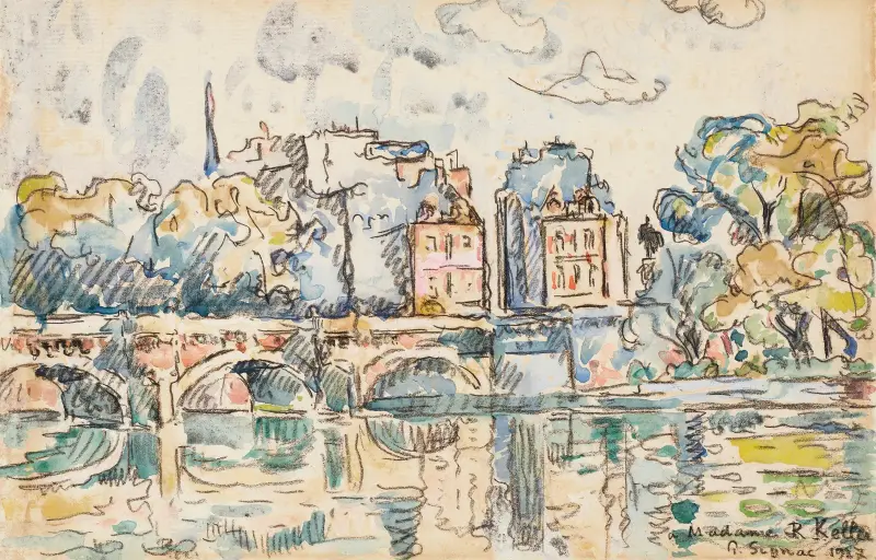 Paris, Pont Neuf, 1927 av Paul Signac