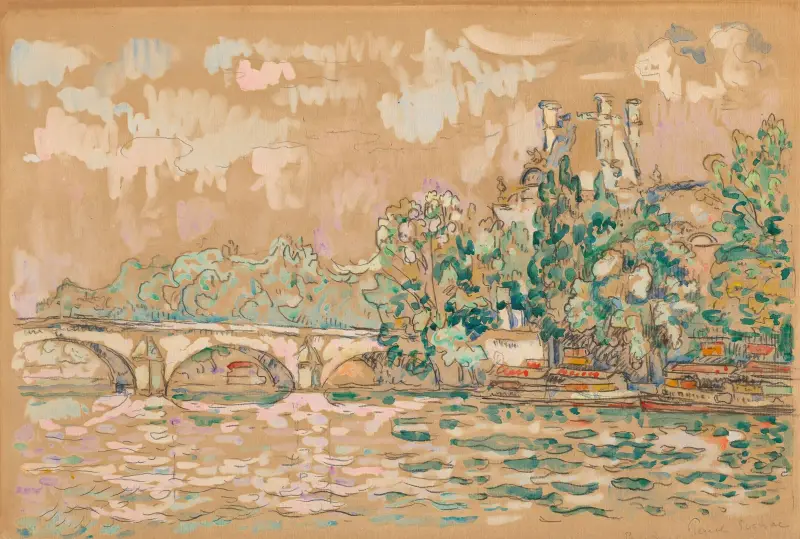 Paris, Pont Royal, 1925 av Paul Signac