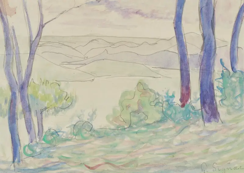Paysage méditerranéen av Paul Signac