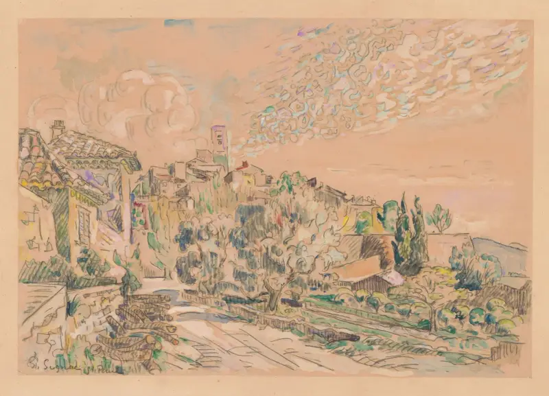Saint-Paul-de-Vence av Paul Signac