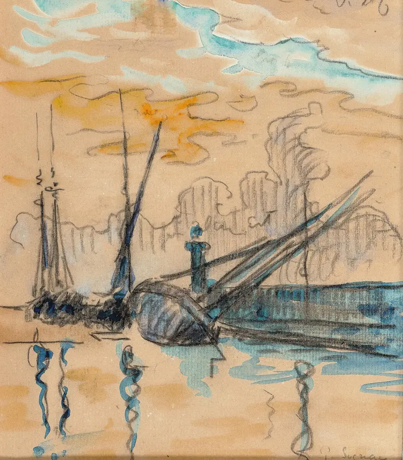 Saint-Tropez, molo, Paul Signac