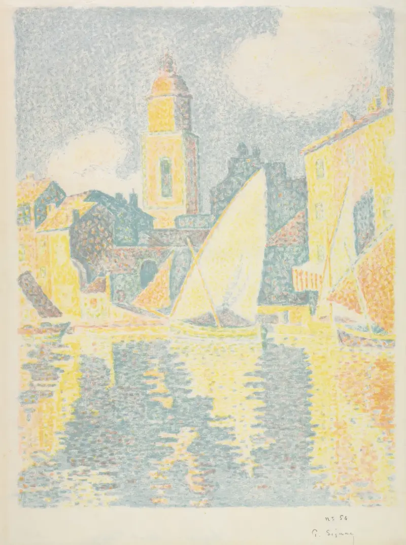 Saint-Tropez; přístav, Paul Signac