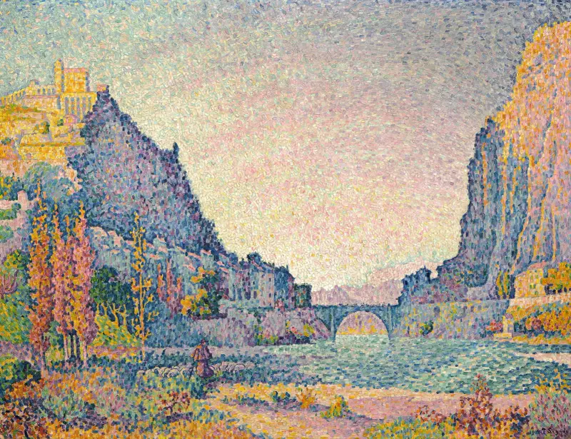Sisteron av Paul Signac