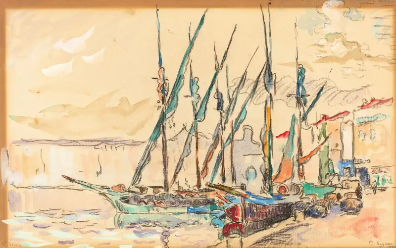 St Tropez, 1906 av Paul Signac